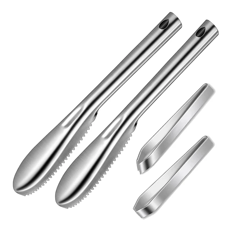 

Набор кистей для удаления рыбной чешуи, набор из 4 чистящих щеток из нержавеющей стали для пилы, шеф-повара и домашних поваров