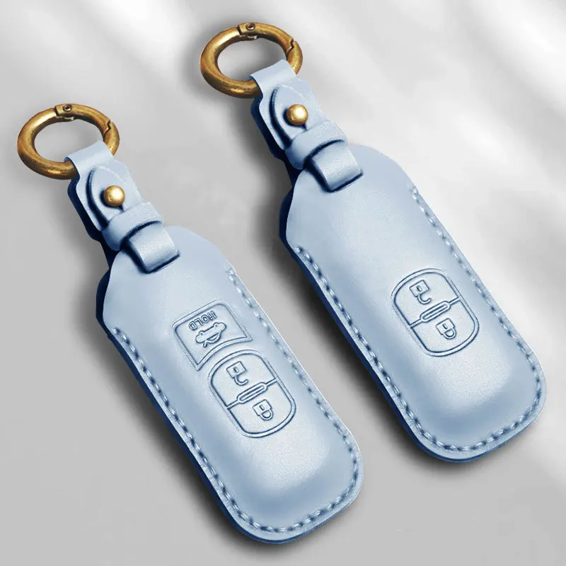 

Exquisite Key Case for Mazda 3 5 6 CX-5 CX-7 CX-9 CX4 Cx-30 Smart Car Key Cover Fob 2 3 Button Key Holder Keychain Keyring Chain
