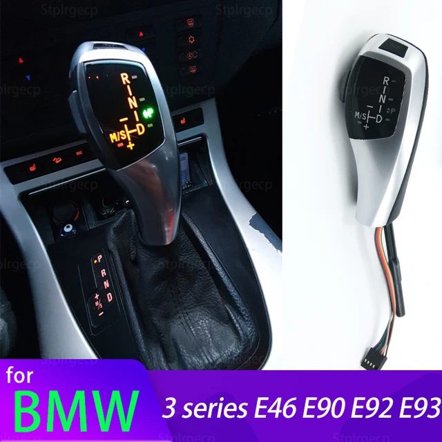 FÜHRTE Schaltknauf Automatische Getriebe Shifter Hebel Griff für BMW 3  serie E46 E90 E91 E92 E93