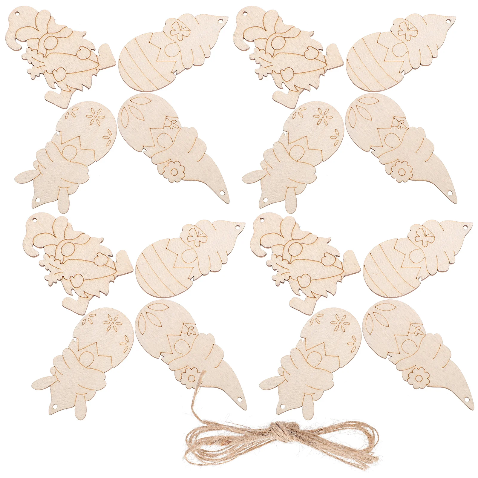 

Dwarf Wooden Decoration Painting Chip DIY Craft Slices Easter Gnome Cutouts for Crafts Decorations Home Gnomes Supplies