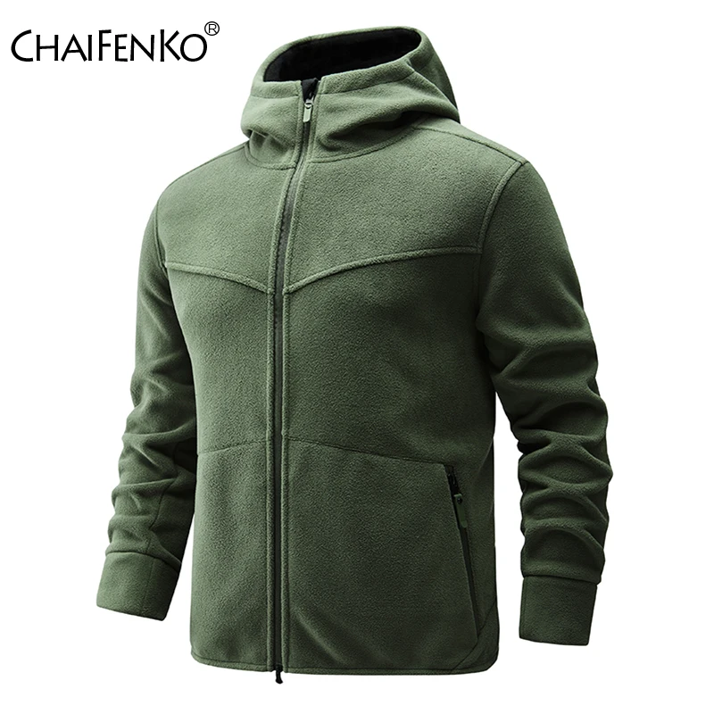 MenMilitaryJacketSpringAutumnNewWindproofHoodedFleeceJacket