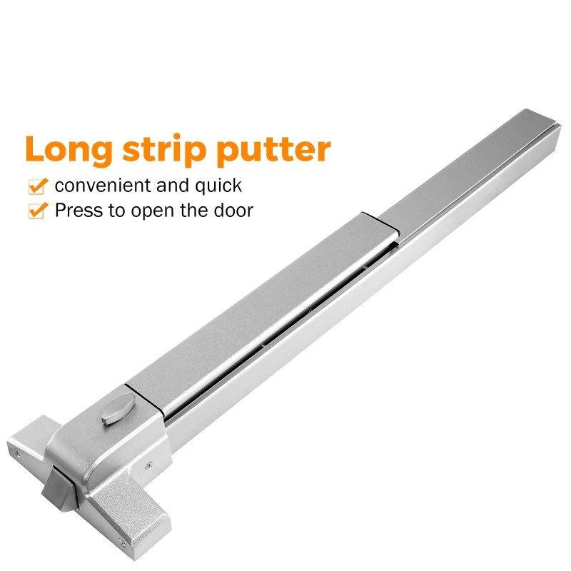 Door Push Bar Commercial Emergency Bar Panic Exit Device Suitable For Wood Metal Door 70-104 cm Width With Exterior Handle