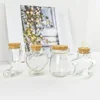 6pcs Cute Glass DIY Bottles Storage Food Grade Jars Container with Cork Stopper Fill Letter Drifting Star Ideas Crafts Vials 4
