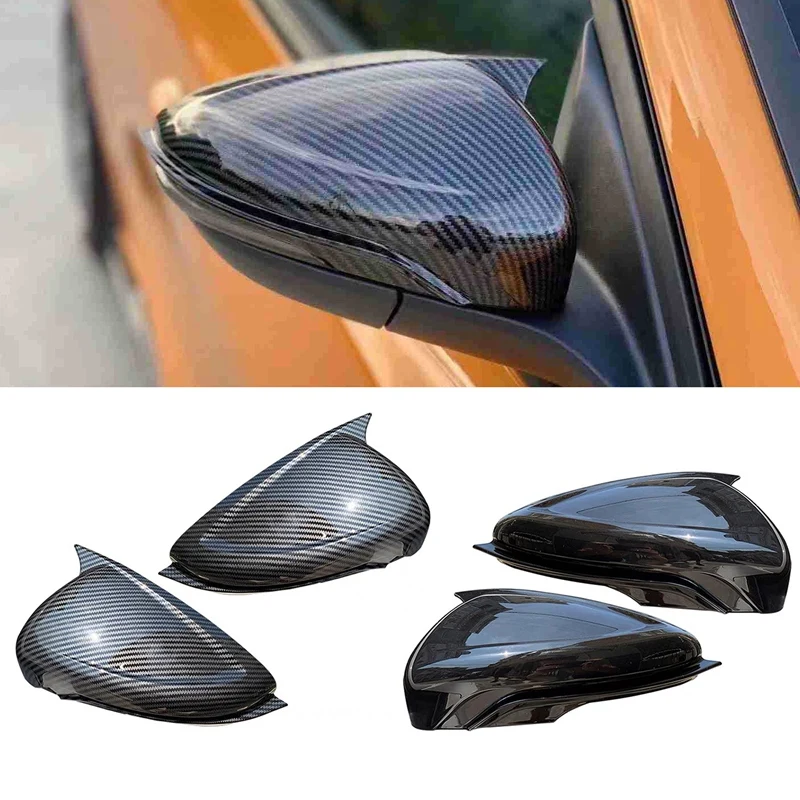 

Car Side Mirror Cover, For Ford Focus 2019-2021 MK4 ST/Stline Rearview Mirror Cover With Guide Channel