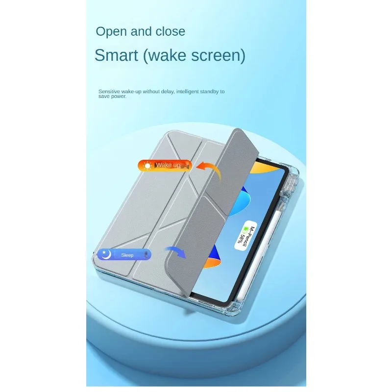 Versatile Shockproof Tablet Cover with PU Leather and Multi-Angle Stand