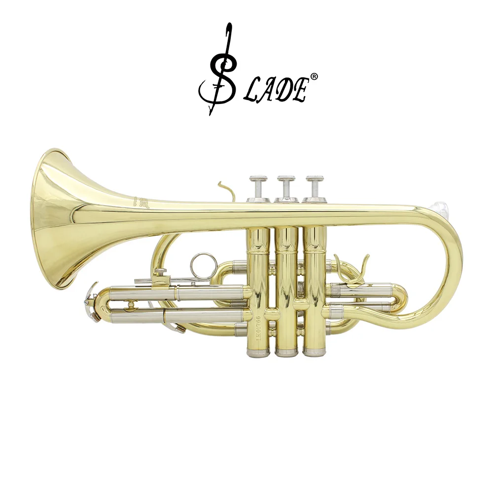 SLADE music instruments Cornets professional Bb cornet brass with case brush parts cupronickel trompeta cornette performance
