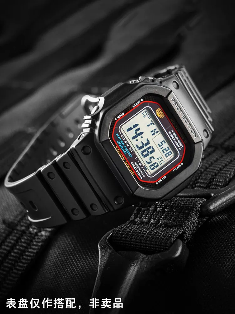 Silicone Watch Strap for Men - Small Square Design