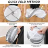 Anti-deformation Hanging Laundry Basket 2 layers Mesh Clothes Drying Net Household Folding Rack Sweater Blouse Socks 4