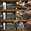 Yutiars Miniature Painting Drybrush Set, Wooden Detail Paintbrushes, Dome Stencil Palette Brushes, Acrylic Texture Painting Tool 4