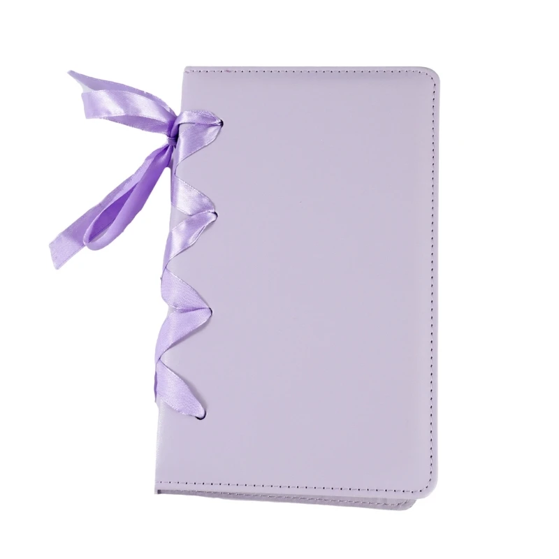 3 Inch Kpop Photocard Holder PU Leather Photocard Album with 25 Inner Pages A 6 Binder Album Bows Small Photo H8WD