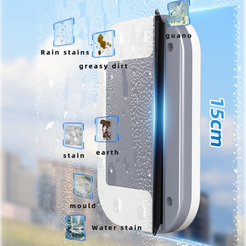 Magnetic Window Cleaner Double-sided Window Cleaning Brush Glass Wiper Cleaning Tools outside window cleaner For High Rise