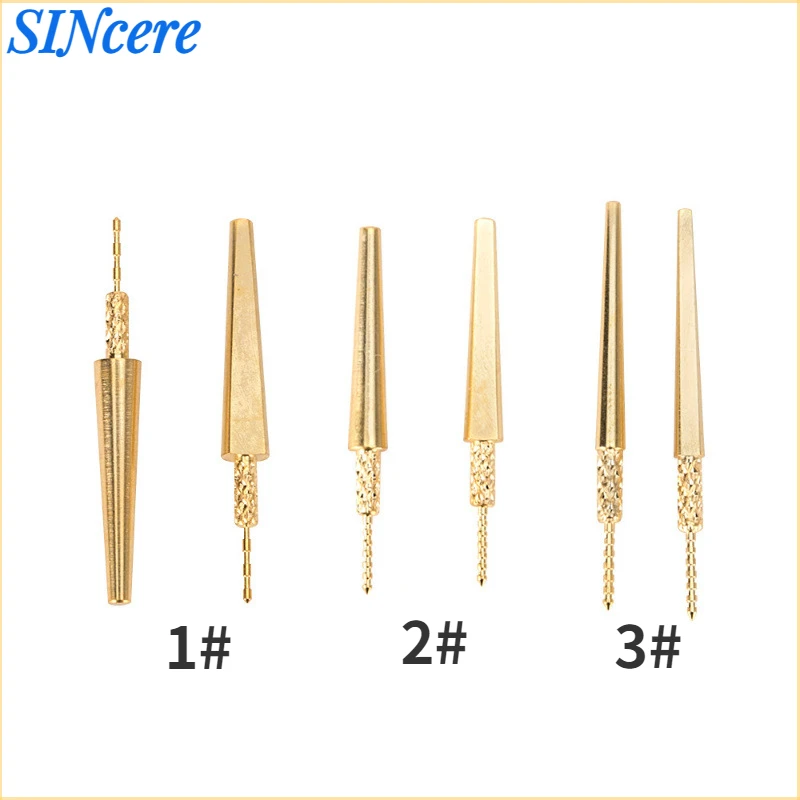 

Dental Lab Brass Dowel Stick Pins With Spike Pitch Brass Pins For Plaster Stone Die Model Work Dental Material Size 1#,2#,3#