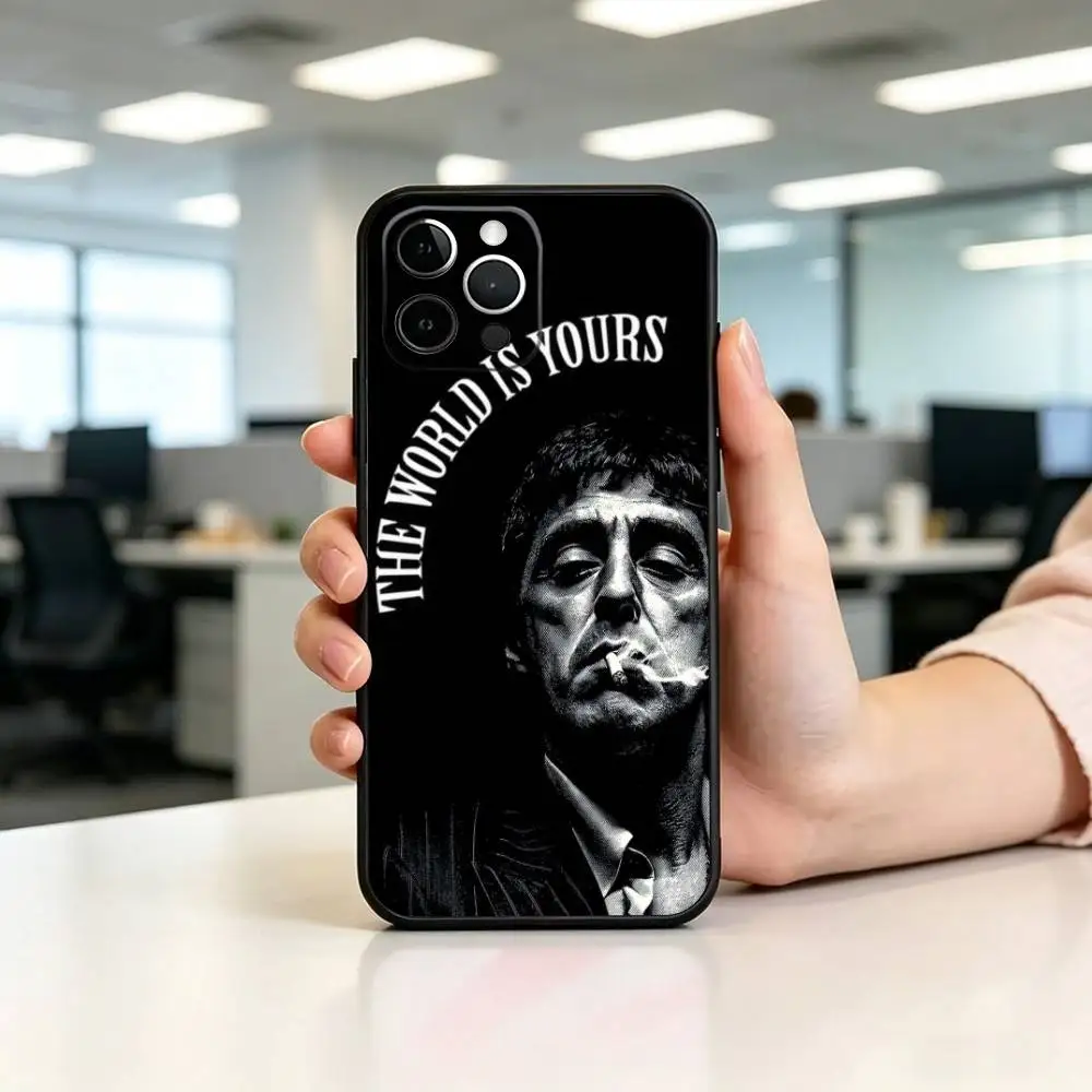 The World Is Yours S-Scarfaces Soft Black Silicone Phone Case