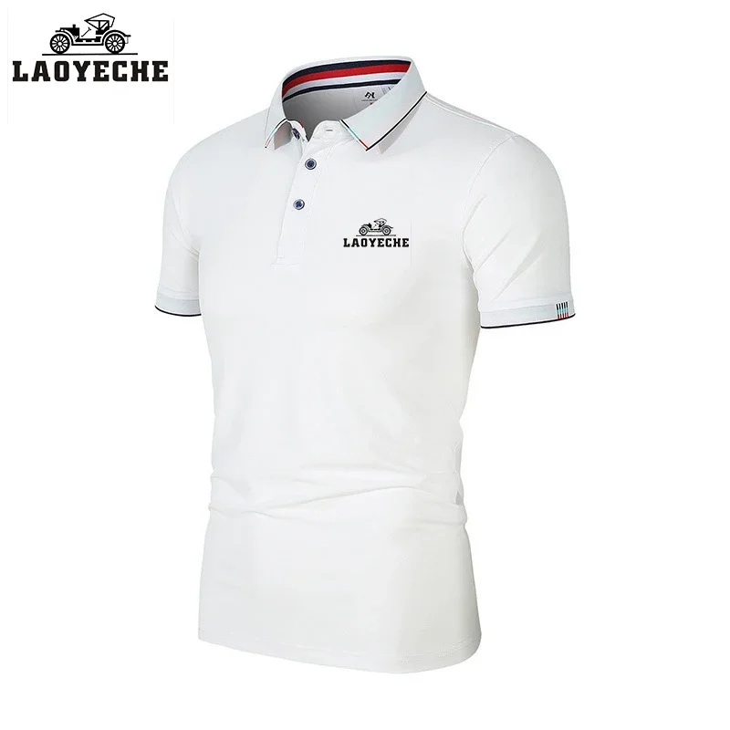 

Embroidery Laoyeche Men's Hot Selling Polo Shirt Summer New Business Leisure High-Quality Lapel Polo Shirt for Men