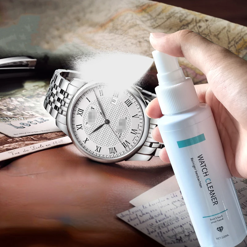 WatchCleaningFluidDecontaminationMaintenanceArtifactSteelStrap