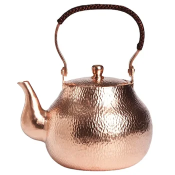 Teapot Large Teapot Set Japanese Copper Coffee Pots  Vintage Tea Pot Set Handmade Water Jug Metal Kung Fu Tea Set Gift 1300ML