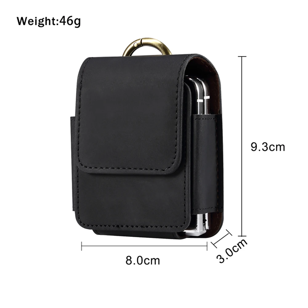 삼성 갤럭시 Z 플립 6 플립 5 플립 4 플립 3 플립 2 벨트 클립 홀스터 케이스 커버, 모토로라 레이저 40, 40 울트라용 가죽 허리 가방