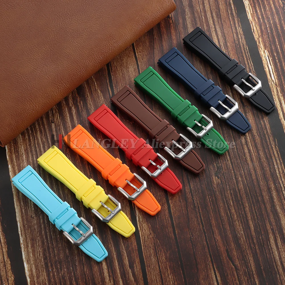 Universal Waterproof Rubber Watchband with Quick Release
