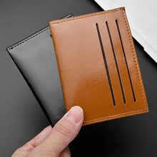 

Fashion Thin Vintage Men's PU Leather Small Wallet Slim Credit Card Holder Money Bag ID Card Case Mini Business Purse For Male