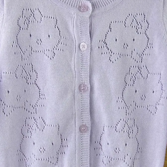 0-8yrs Ivory Cotton Girl Cardian Pink Jacket Children Shawl Little Kids Coat 1 2 3 4 Years Old Girls Clothes OGC215421