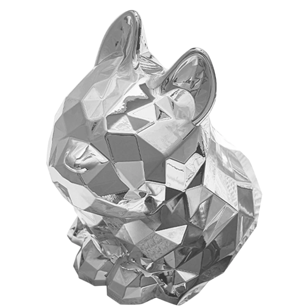 

Animal Tissue Box Cover Creative French Bulldog Shaped Paper Holder Napkin Box Modern Geometric Dog Statue Facial