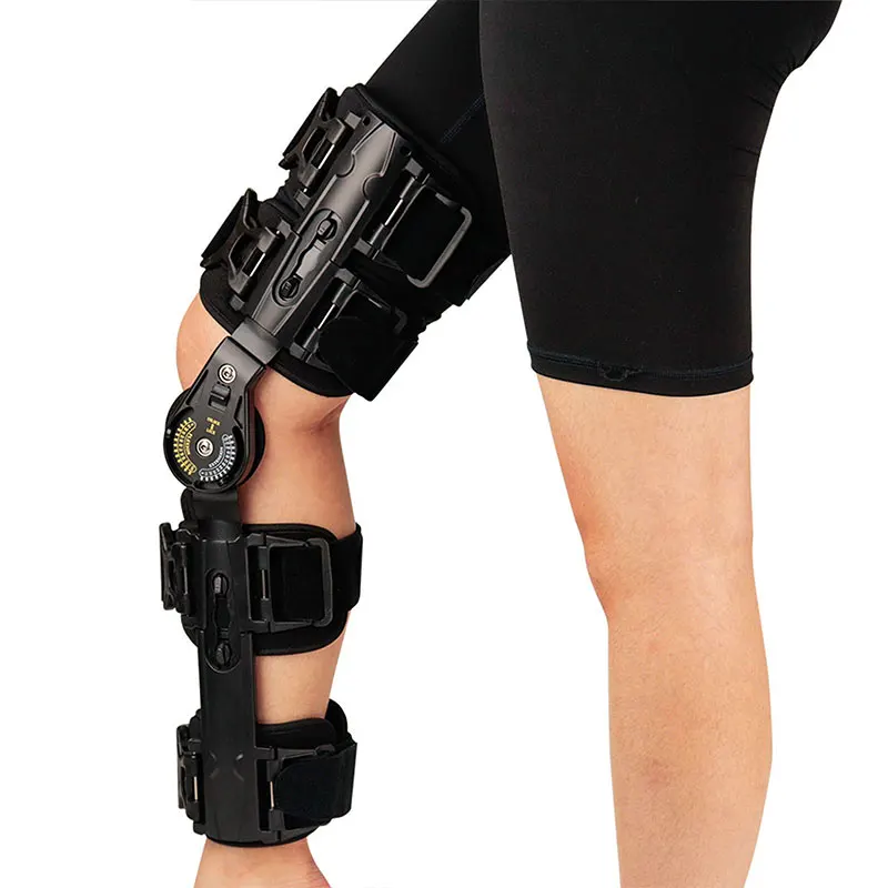 

TJ-KM017 Angle Adjustable Pain-recovery Hinged Knee Brace Immobilized Orthosis Knee Brace and Walking Stabilizers