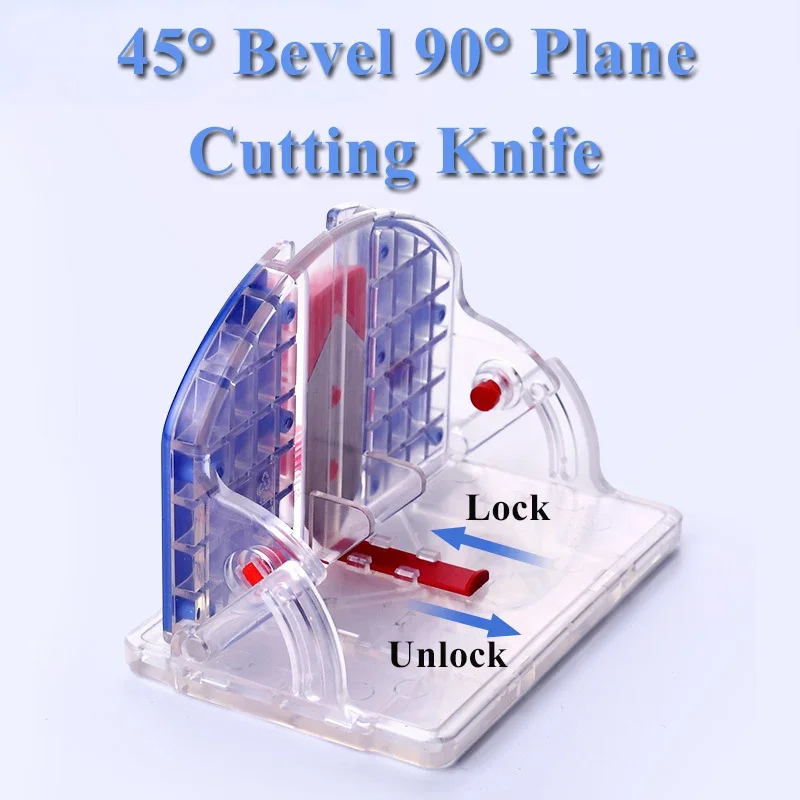 Bevel cutter 90&deg; Plane Cutter DIY Photo Frame 45&deg; Bevel Cutting Model Building Making Tools Panel Cutting Supplies