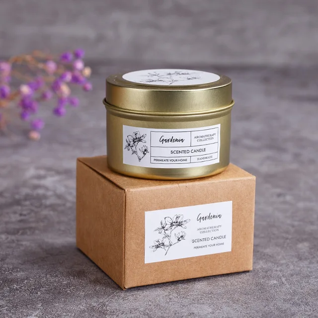 Vintage Gold Jar Illatos Gyertya Illóolajok Szójaviasz Aromaterápiás Szoba Otthoni Dekoráció Születésnapi Karácsonyi Ajándék Fotó Kellékek - Image 5