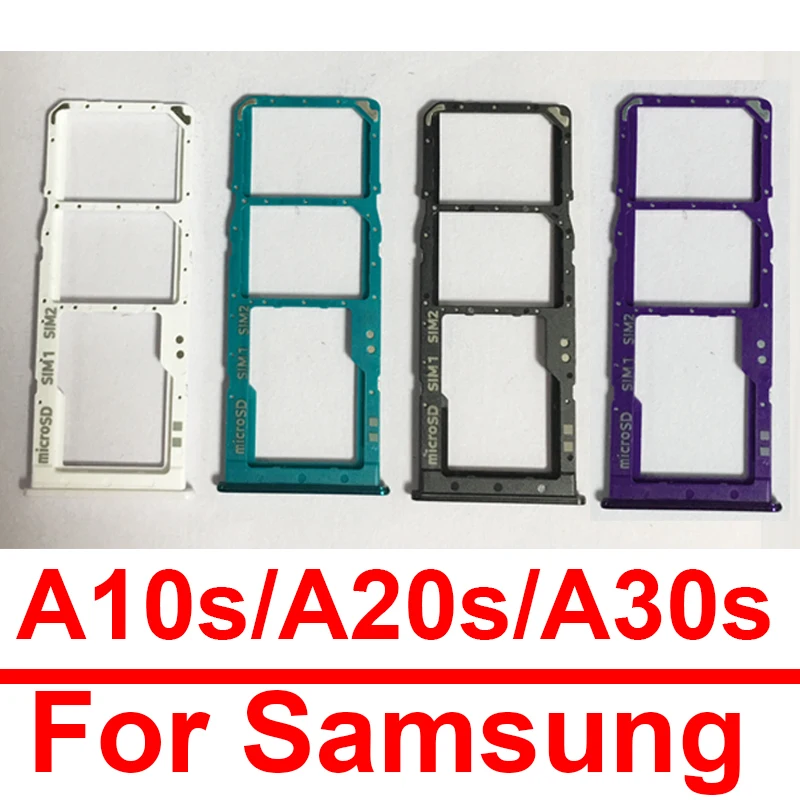 

Sim Card Tray Holder For Samsung A10s A107F A20s A207F A30S A307F Reader Sim Card Slot Flex Cable Replacement Parts