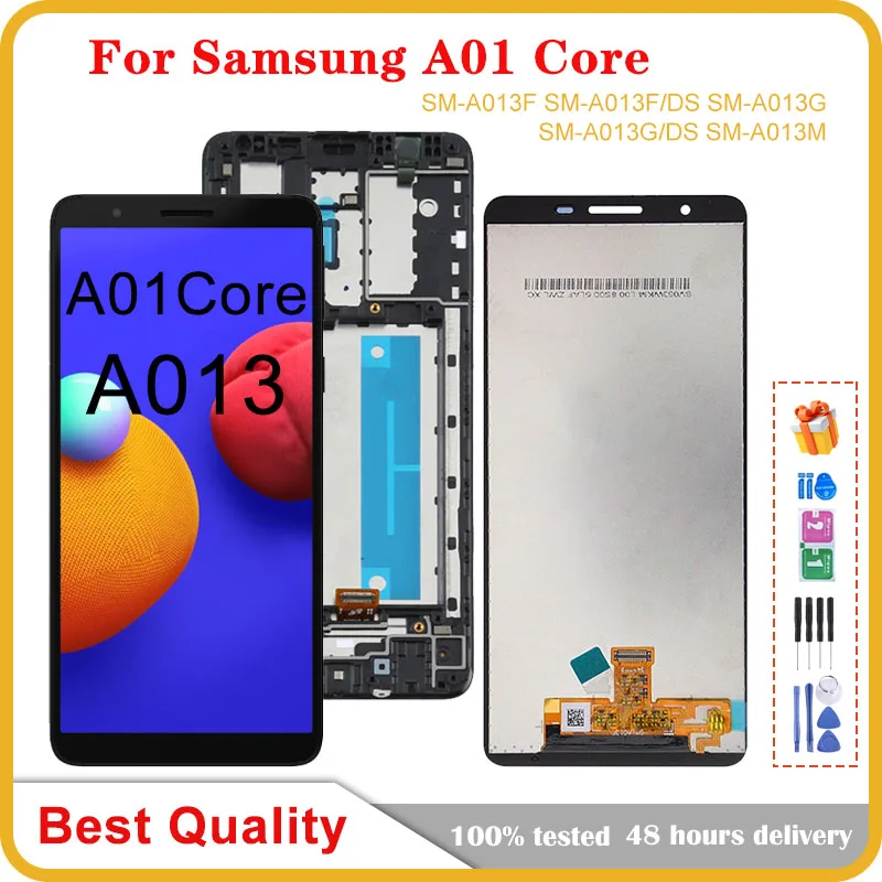 

AMOLED For Samsung galaxy A01 core LCD SM-A013G A013 A013F A013G A013M/DS LCD Display Touch Screen Digitizer Replace Assembly