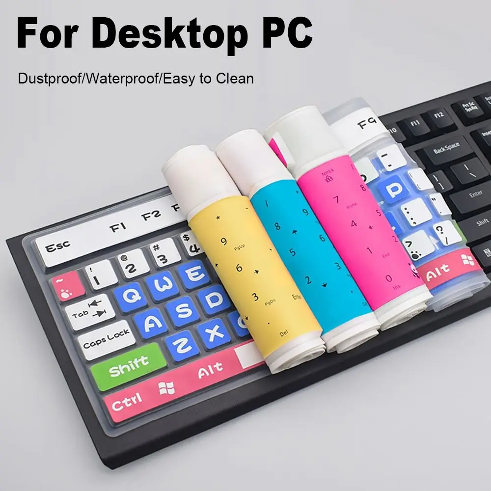 

Colorful Dustproof Computer Universal Protective Film for Desktop PC Keypad Protector Skin Keyboard Cover