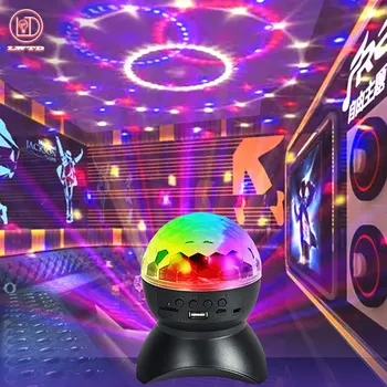 RGB LED 볼 파티 조명, 블루투스 스피커, USB TF 카드, MP3 플레이어 사운드, DJ 램프, 웨딩 파티 바 룸, 별이 빛나는 하늘 램프