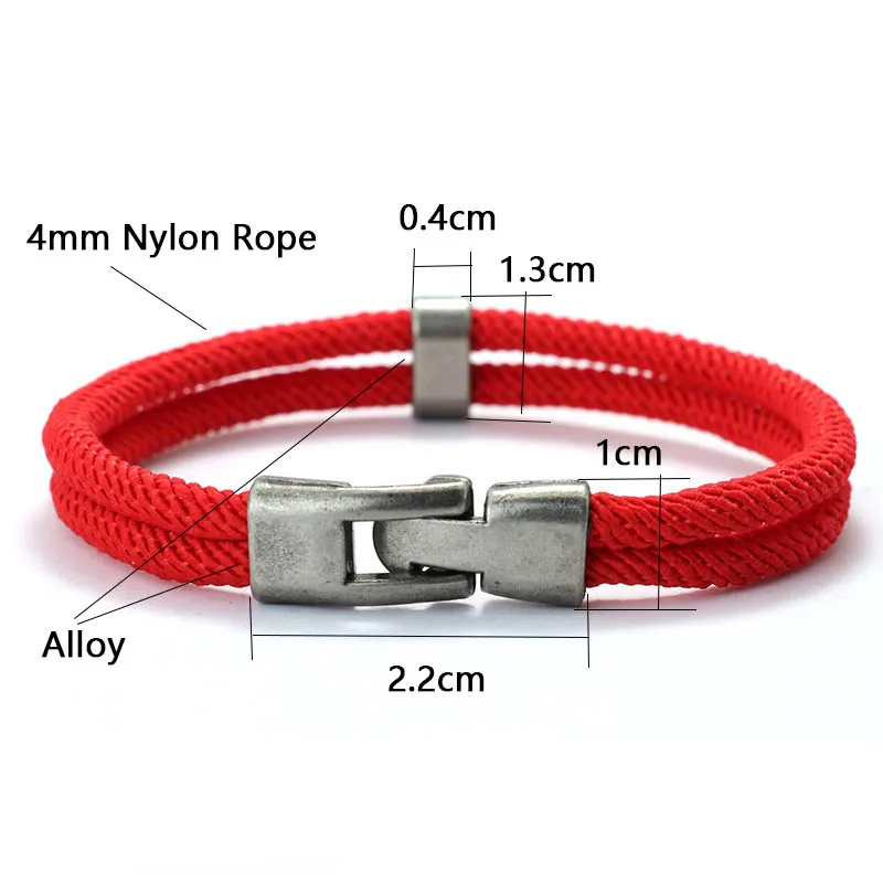 Men Macrame Rope Bracelet Vintage Festival Accessory