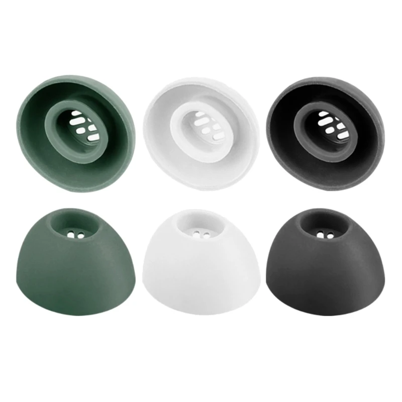 Comfortable Silicone Ear Tips - Replacement Earplugs in 3 Sizes (Small, Medium, Large) - Set of 3 Pairs
