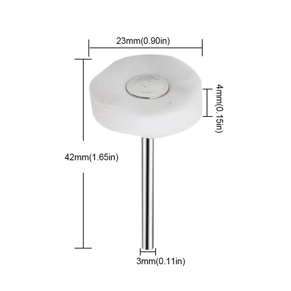 

10pcs 3mm Shank Cloth Polishing Wheel Buffing Pad For Jewelry Metal Mold Cavity Fine Polishing Rotary Tool Accessories