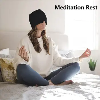 Gel Hot Cold Theray Headache and Migraine Relief Cap Ice Hat Eye Mask For Relieve Headach Stress Puffy Eyes Stretchable Ice Pack 2