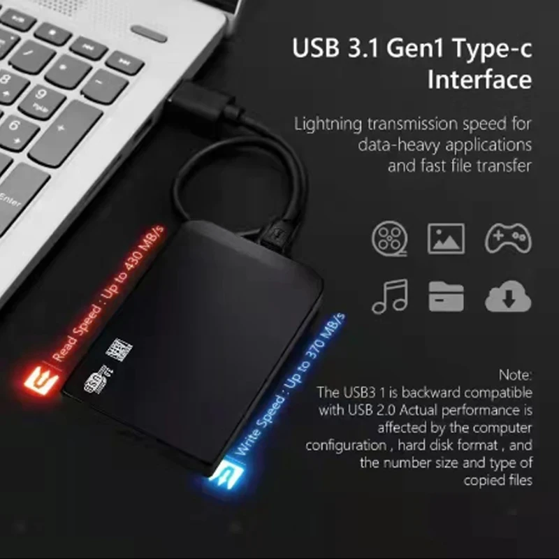 Xiaomi High-speed 2TB 4TB 8TB 16TB SSD Portable External Solid State Hard Drive USB3.0 Interface 128TB HDD Mobile Hard Drive