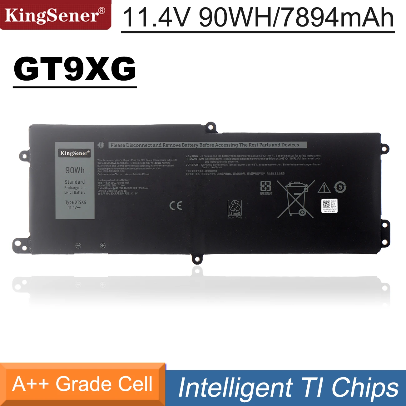 Bateria para Dell Alienware Area51m r1 r2 Alwa51m1766pb D1748dw D1746b D1766b D1741db D1969p38e 0kjyfy 07pwx Kingsener-dt9xg