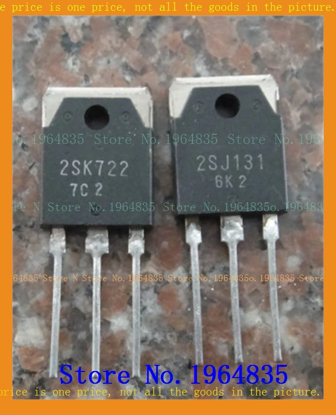 

2pcs/lot=a pair 2SK722 2SJ131 TO-3P