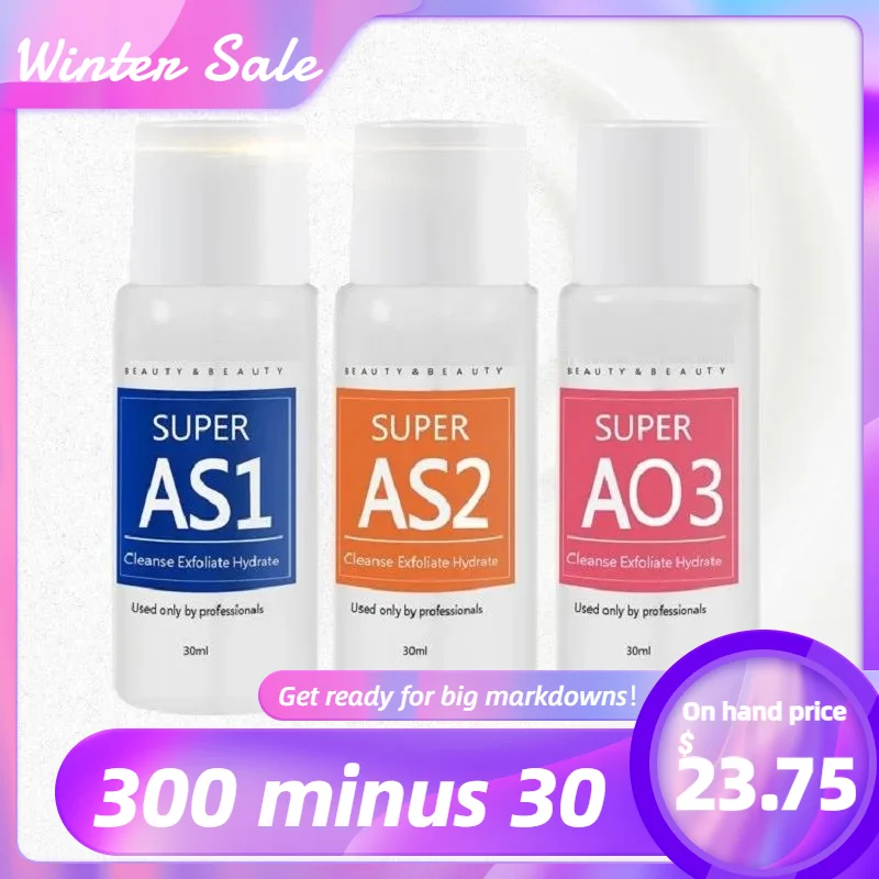 Aqua Peel Solution Hydrogen Oxygen Small Bubble Machine Skincare Cleansing 3pcs For Beauty Salon Use AS1 SA2 AO3 Dermabrasion