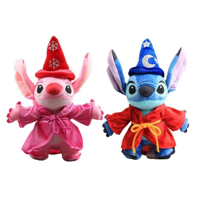 

Diseny 25 cm cute Magic Stitch and Angel plush toys Stitch Plush Doll Toys Kids Birthday Wedding Pretend Play Gifts