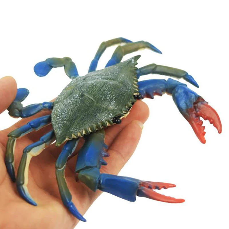 

Simulation Mini Crab Collection Child Figurine Animal Model Home Decor Kids Toys Realistic Sea Animal Modern Model Accessories