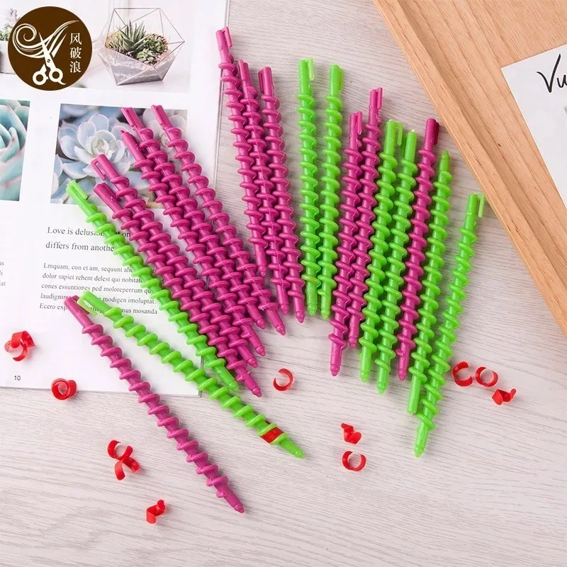 Hair Curling Tools Spiral Plastic Perm Stick Women Cold Perm Bar Hair Curler 10-28pcs