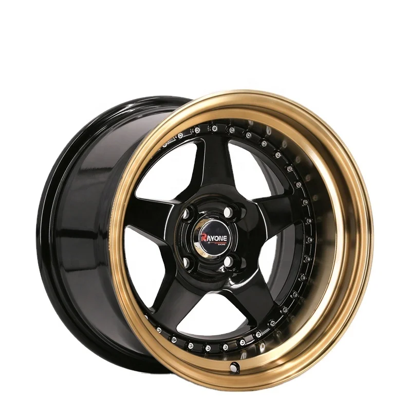 

Fashion Golden Lip Rivets 4X100 15 Manufacturers Custom Alloy Wheel Rim