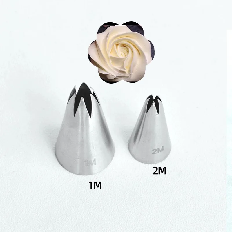 Description Picture 3 of item#1M 2M Open Star Pastry Tip  Piping Tip Nozzle Cake Decorating Tips Writing Tube Icing Nozzle Baking & Pastry Tools Baking Tools