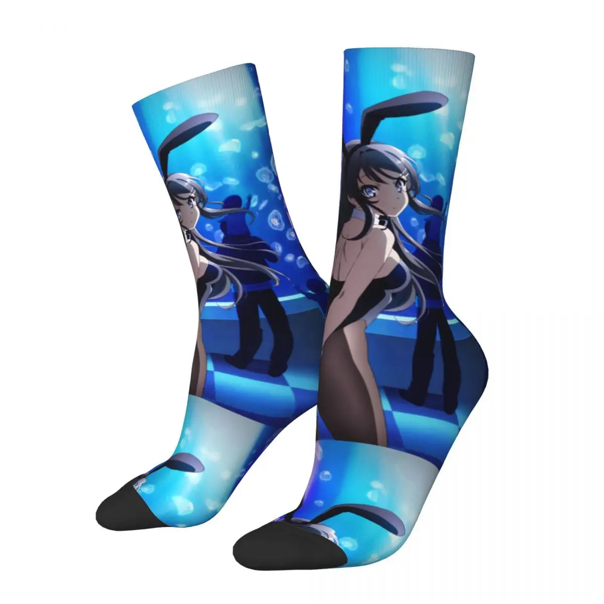 

Rascal Does Not Dream of Bunny Girl Senpai Sock Senpai Anime Waifu Socks Middle Tube Socks Gifts Mai Sakurajima Sexy bunny Girl