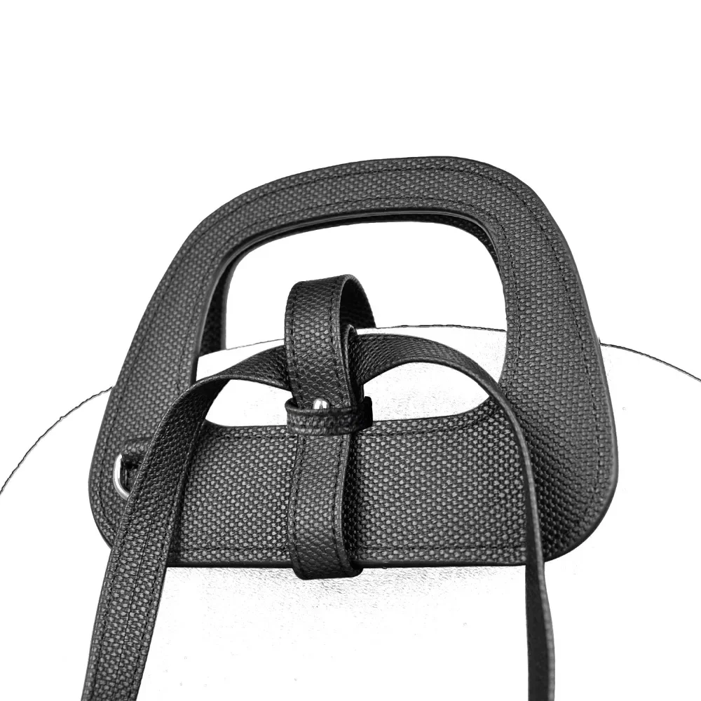 New D Buckle Oblong Handle Slim PU Leather Strap for O Bag 50