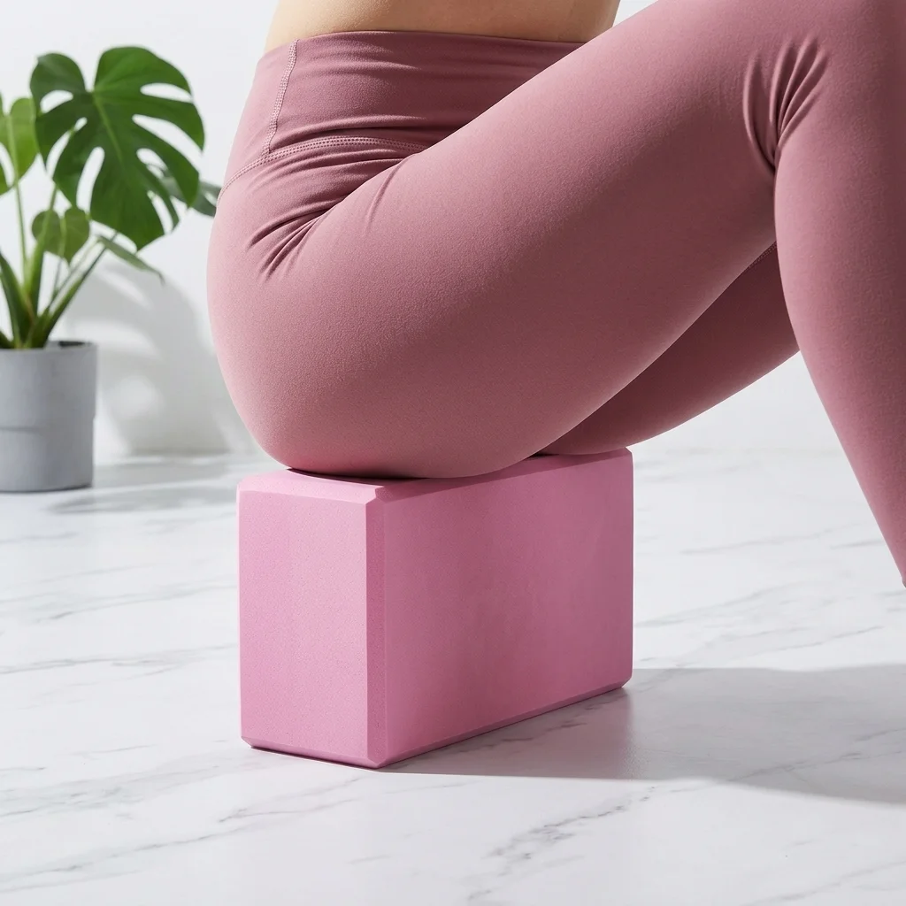 High-Density Foam Yoga Block for Stretching and Exercise
