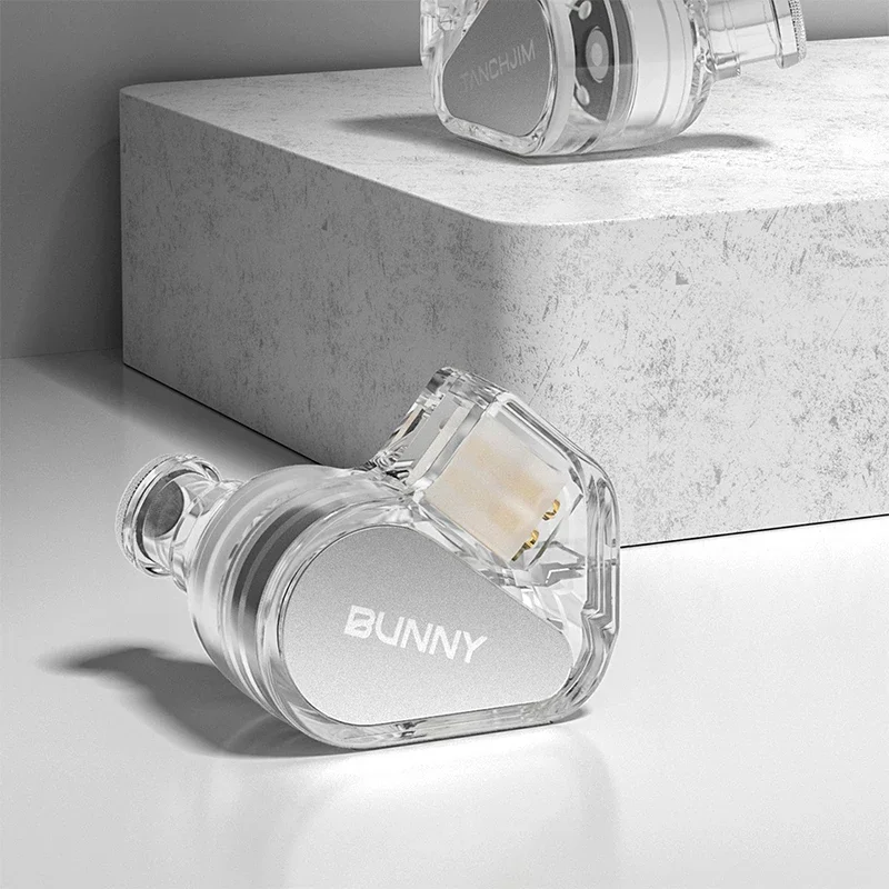 TANCHJIM BUNNY Wired Earbuds In Ear HiFi DMT4 Ultra High Quality Earbuds Maze style Single Action Drive Earbuds customizable 3