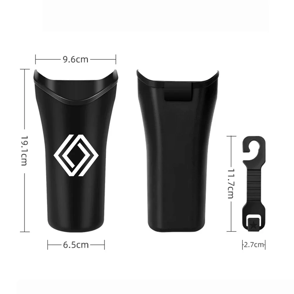1pc Car Portable Hanging Mini Car Trash Can For Renault Scenic Clio Laguna 2 3 4 5 Kangoo Fluence Megane Trafic Talisman Twingo